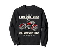 Old School Biker Veteran Rider Expérimenté Moto Life Sweatshirt