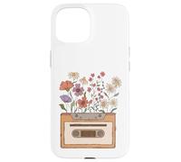 Old School Cassettes Vintage Cottagecore Nostalgic Era Coque pour iPhone 15