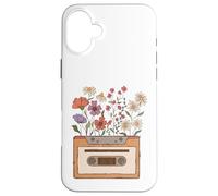 Old School Cassettes Vintage Cottagecore Nostalgic Era Coque pour iPhone 16 Plus