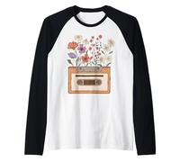 Old School Cassettes Vintage Cottagecore Nostalgic Era Manche Raglan