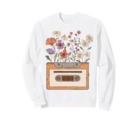 Old School Cassettes Vintage Cottagecore Nostalgic Era Sweatshirt