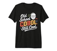 Old School COBOL Still Cool.Vintage Programmer Humour T-Shirt Haut de Gamme