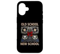 Old School DJ VS New School Dee Jay House Dance Music Coque pour iPhone 16