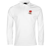 Old School Football England Retro Maillot de rugby à manches longues Blanc