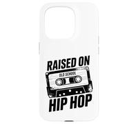 Old School Hip Hop Cassette surélevée sur Le Rap Vintage des années 90 Coque pour iPhone 15 Pro