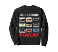Old School Playlist Cassettes Vintage des années 80 Sweatshirt
