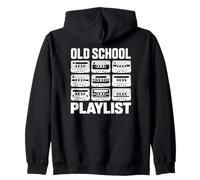 Old School Playlist Retro 80s 90s Cassette Musique Sweat à Capuche