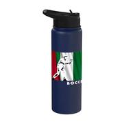 Old School Pocce Boccia Lawn Bowling Italian Boule Masters Stainless Steel Insulated Water Bottle