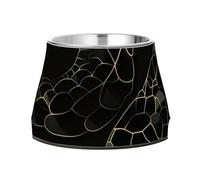 Old Slow Style Cobra Midnight Black Gold Gamelles d'eau et de nourriture en acier inoxydable amélioré pour chiens, chats, lapins, oiseaux, moustaches, comederos para perros