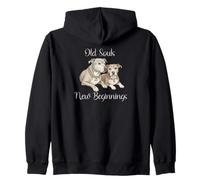 Old Souls New Beginnings Senior Rescue Dog Lover Sweat à Capuche