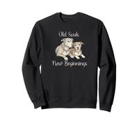 Old Souls New Beginnings Senior Rescue Dog Lover Sweatshirt