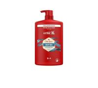 Old Spice Deep Sea Gel douche et shampooing 3 en 1 pour homme, 1 l, parfum frais et longue durée de qualité parfumée, pour les cheveux et le visage