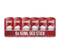 Old Spice Déodorant en stick original pour homme, 6 x 50 ml, fraîcheur 24/7 pour une utilisation quotidienne, parfum de qualité parfumée, protection contre les odeurs, 0% de sels d'aluminium