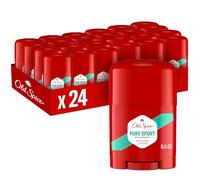 Old Spice Lot de 24 déodorants anti-transpirants haute endurance pour homme, protection 48 heures, parfum sport pur, 14 g