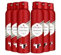 Old Spice Lot de 6 déodorants en spray pour le corps Parfum original 150 ml