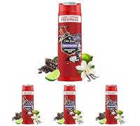 Old Spice Night Panther Gel Douche 3 en 1 pour Cheveux, Visage et Corps 400 ml, Fraîcheur Longue Durée, Parfum de Qualité Parfumée, Nettoyage en Profondeur (Lot de 4)