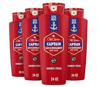 Old Spice Red Collection Lot de 4 gels douche pour homme, parfum Capitaine, 709,8 ml