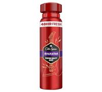 Old Spice Rockstar Déodorant en spray pour homme, 150 ml, fraîcheur 48 h, parfum longue durée, qualité parfumée, 0% sels d'aluminium