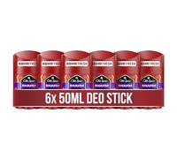 Old Spice Rockstar Lot de 6 déodorants en stick 50 ml, fraîcheur 24/7 pour une utilisation quotidienne, parfum longue durée de qualité parfumée, protège contre les odeurs, sans sels d'aluminium