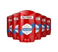 Old Spice Déodorant en stick Whitewater – Lot de 6, 50 ml