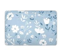 Old Style - Protège-matelas à motif floral pastel, bleu layette, résistant à l'eau, tapis de lit plat et respirant pour bébé garçon et fille, 132,1 x 86,4 cm (L x l) Manta imperméable