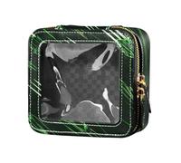 Old Style Wolverine Scratch Trousse de maquillage transparente Vert fluo Petit sac à main pour voler
