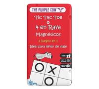 Old Teddys / The Purple Cow 6732 - to GO - Tic TAC Toe et 4 en Raye - Jeu magnétique de Voyage - Plus de 4 Ans