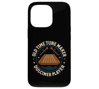 Old Time Tune Maker Dulcimer Player Emblème Coque pour iPhone 13 Pro