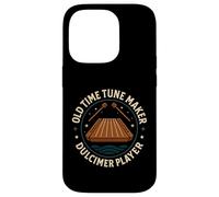 Old Time Tune Maker Dulcimer Player Emblème Coque pour iPhone 14 Pro