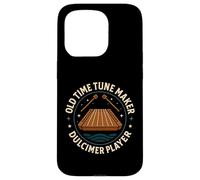 Old Time Tune Maker Dulcimer Player Emblème Coque pour iPhone 15 Pro