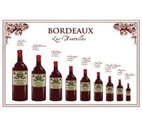 OLD Torchon Bouteilles Bordeaux