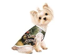 Old Tractor Photoes Chemise légère pour chien imprimé ferme T-shirt d'été frais et respirant pour chien, vêtements extensibles sans manches pour animaux de compagnie