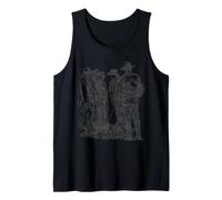Old West Cowboys Chow Time Ranch Farm Western Campfire Art Débardeur