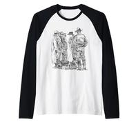 Old West Cowboys Chow Time Ranch Farm Western Campfire Art Manche Raglan