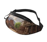 Old Wild West Cowboy Town Sac banane pour homme et femme Sac banane réglable