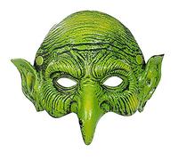 Old Witch Demi Masque Visage - Mousse Aigle - Nez Sorcière Cosplay Prop pour Mascarade Costumes