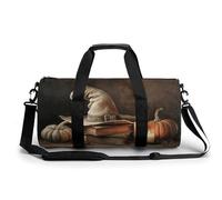 Old Witch's Hat and Magic Books Sac de sport cylindrique pour homme et femme avec bandoulière