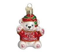 Old World Christmas Collection Glass Blown Ornaments for Christmas Tree Baby's 1St