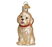Old World Christmas Décoration : Chiot Cockapoo en Verre soufflé pour Sapin de Noël (12440)
