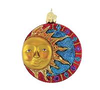 Old World Christmas Décoration en Verre soufflé, pour Sapin de Noël, Soleil orné de Pierres précieuses