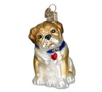 Old World Christmas Dog Collection Décoration en Verre soufflé pour Sapin de Noël Motif Taureau