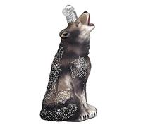 Old World Christmas Loup Hurlant en Verre soufflé pour Sapin de Noël