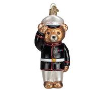 Old World Christmas Marine Ours en Verre soufflé Ornement