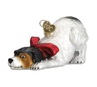 Old World Christmas Norman Rockwell Signature Décoration en Verre soufflé pour Sapin de Noël Motif Chien