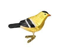 Old World Christmas Ornaments: Bird Watcher Collection Glass Blown Ornaments for Christmas Tree, American Goldfinch