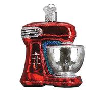 Old World Christmas Ornaments: Chef's Collection Ornements en Verre soufflé pour Sapin de Noël, Rouge, Bleu, Argent., 3¼"