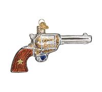 Old World Christmas Ornaments: Gun Collection Glass Blown Ornaments for Christmas Tree, Western Revolver