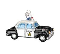 Old World Christmas Ornaments: Police Officer Gifts Glass Blown Ornaments for Christmas Tree, Police Car