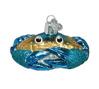 Old World Christmas Ornements en Verre soufflé de homards pour Sapin de Noël, Crabe Bleu