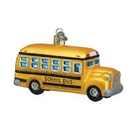 Old World Christmas School Bus en Verre soufflé Ornement